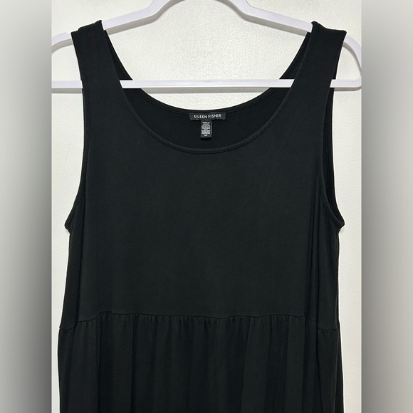 Eileen Fisher Jersey Tiered Midi Dress - Picture 3 of 10